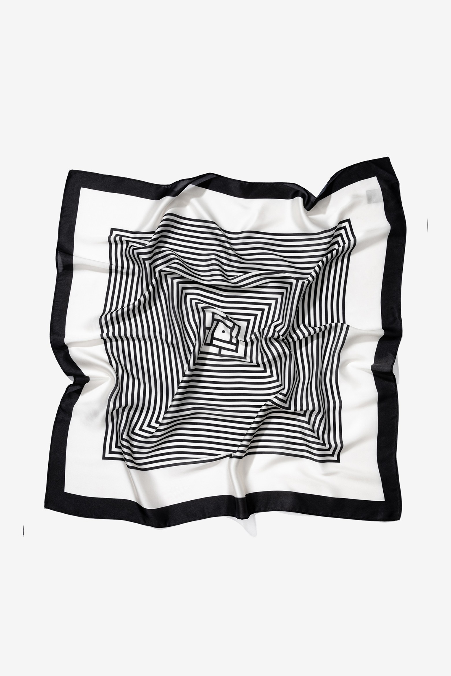 Geometric Black and White Bandana