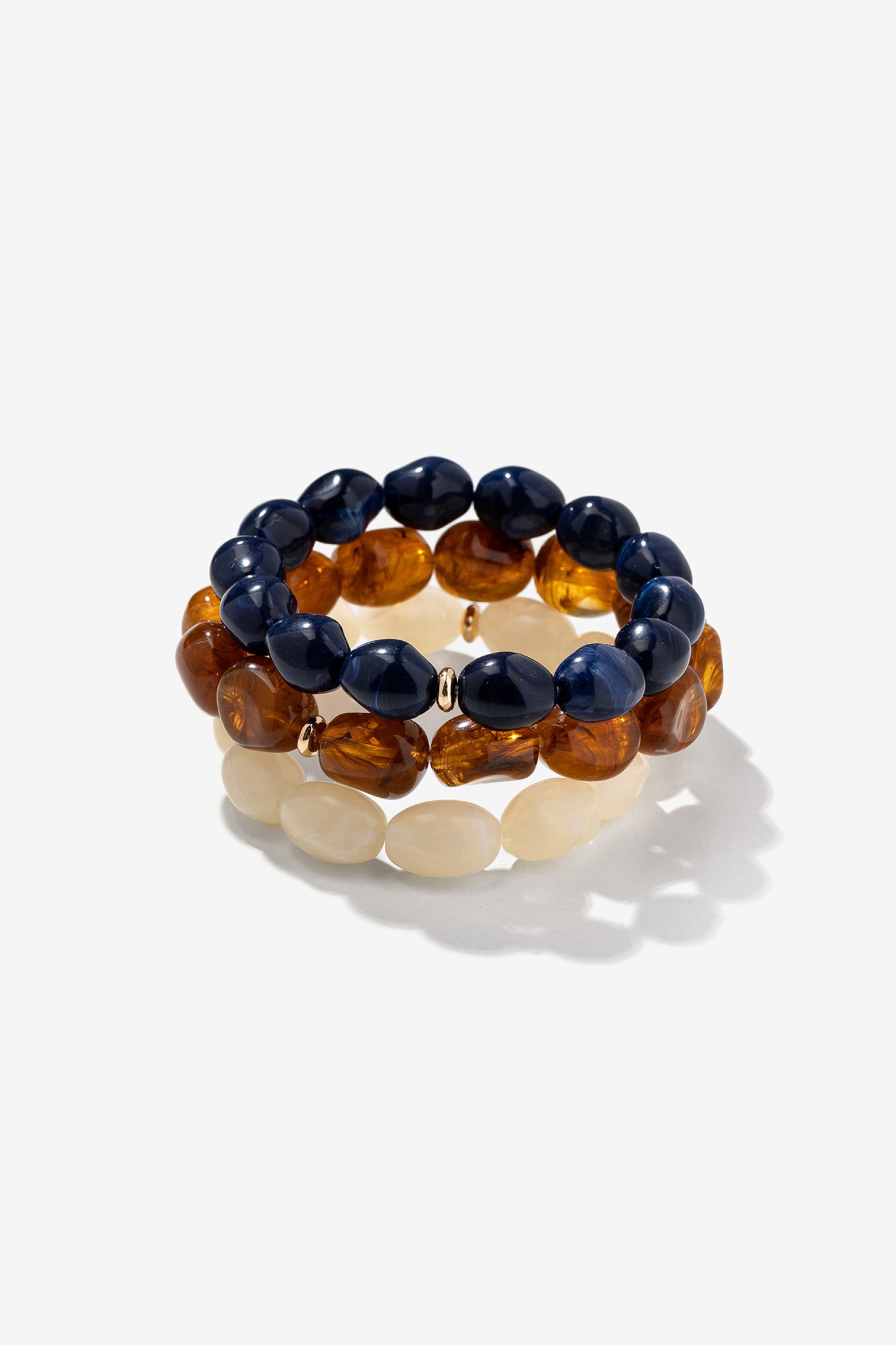 Indigo Blue Beaded Bracelets