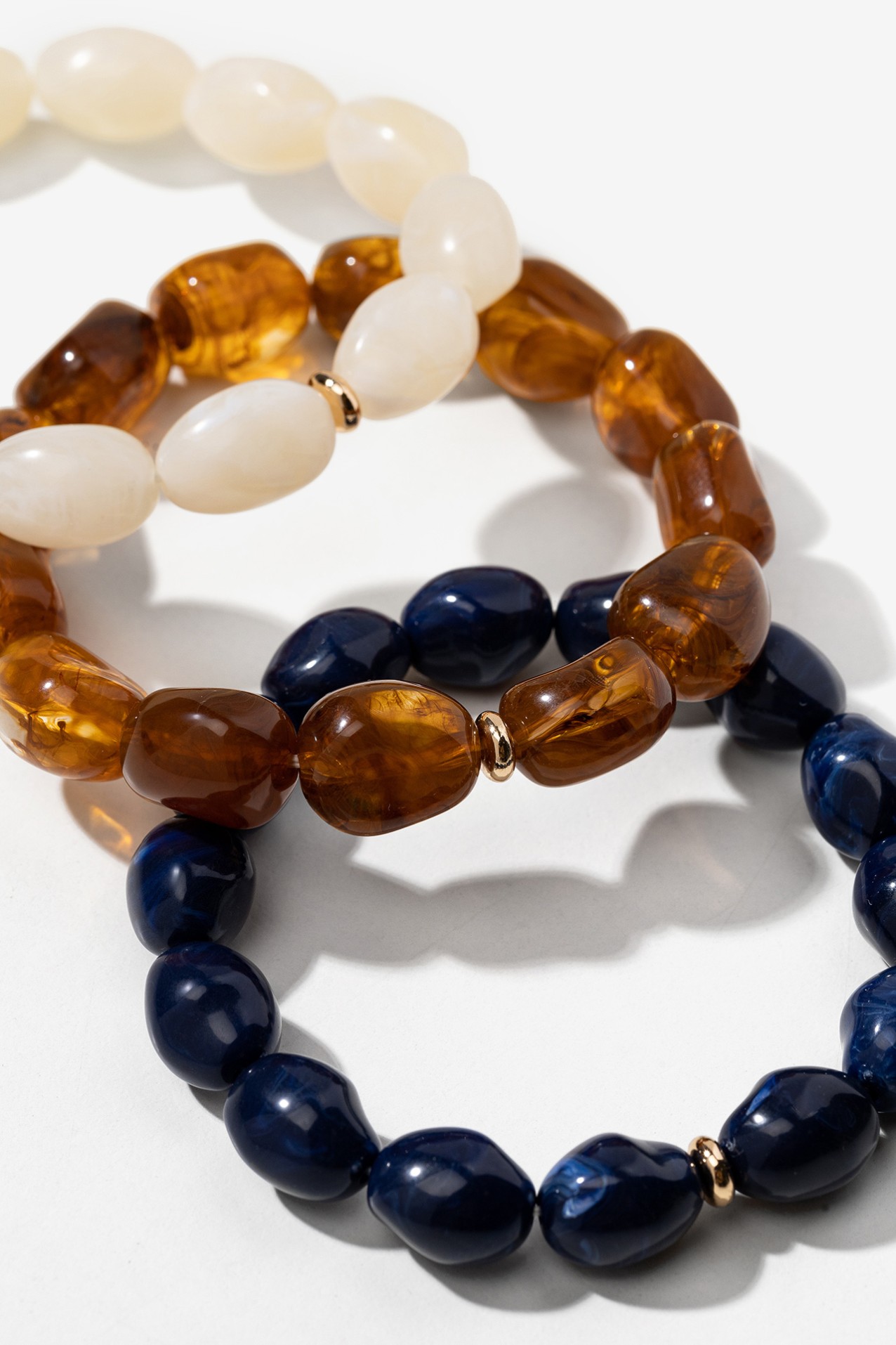 Indigo Blue Beaded Bracelets