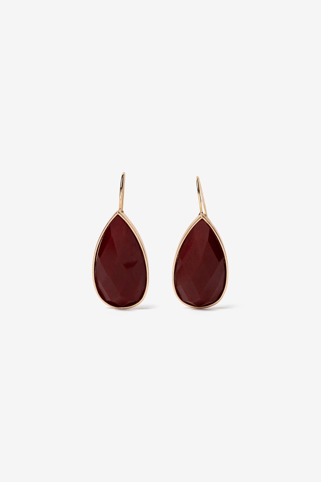 Red Teardrop Earrings