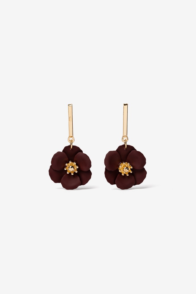 Floral Gold Earrings Floral Gold Earrings