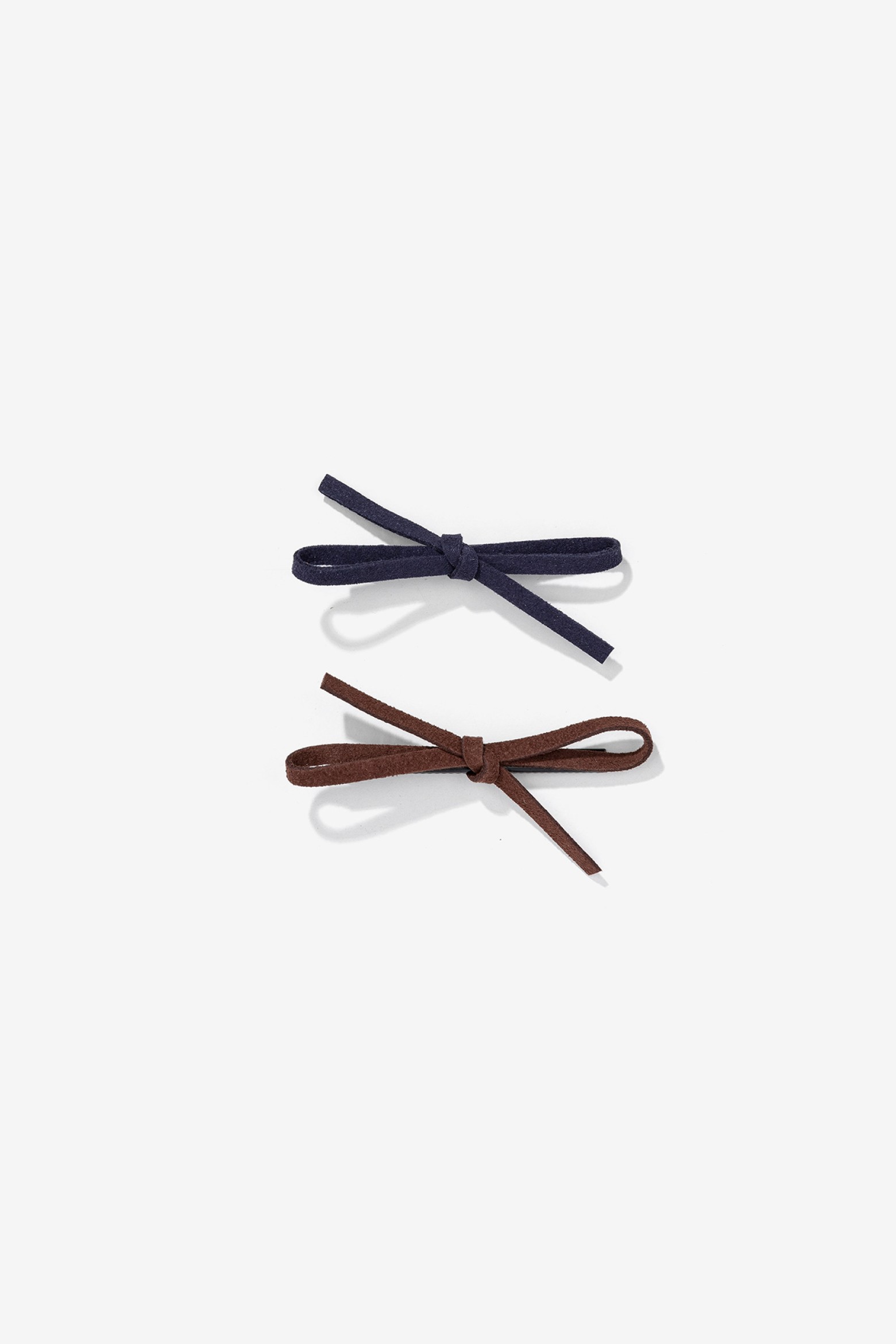 Two-tone Hair Clips with Bows