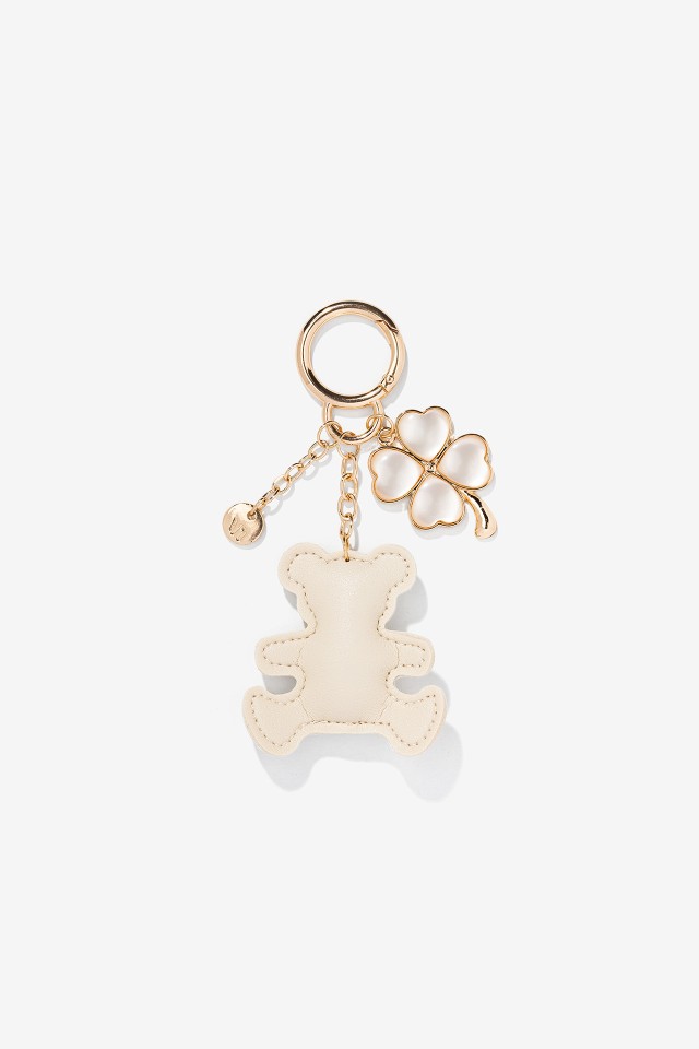 Beige Coin Purse Charm
