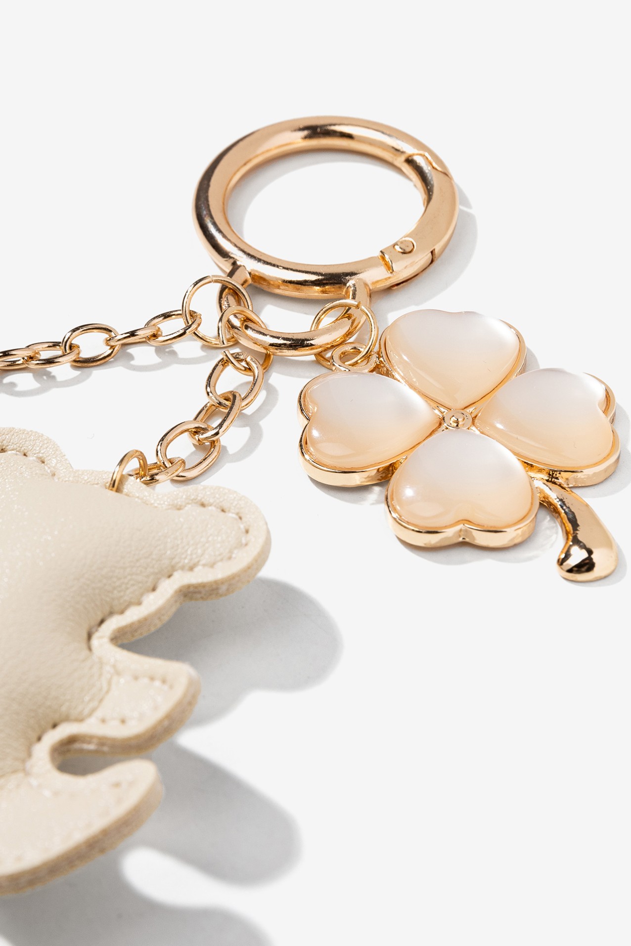 Beige Coin Purse Charm