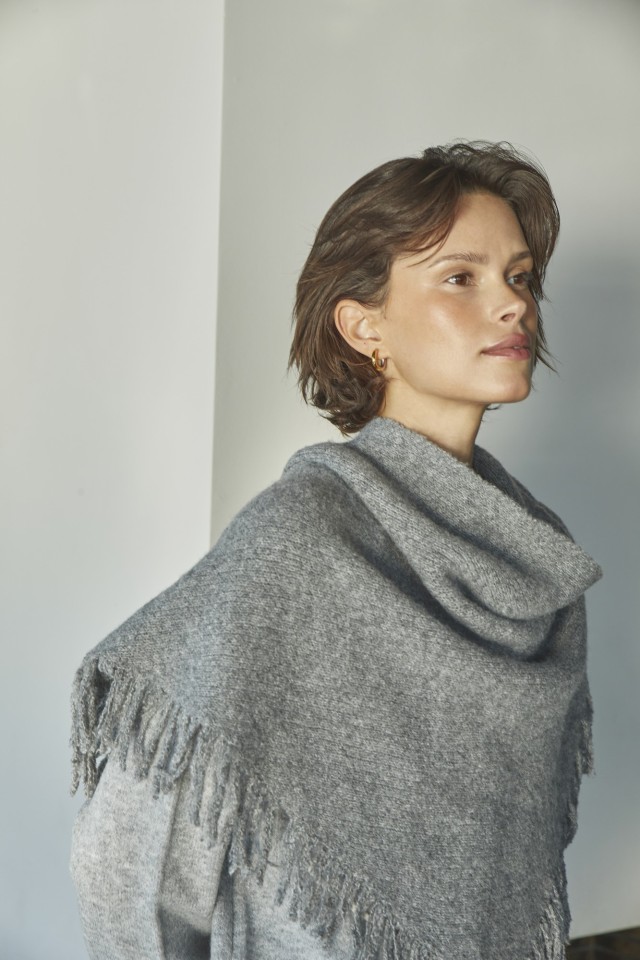 Cachecóis & Capas Cinzento melange Cachecóis & Capas Cinzento melange