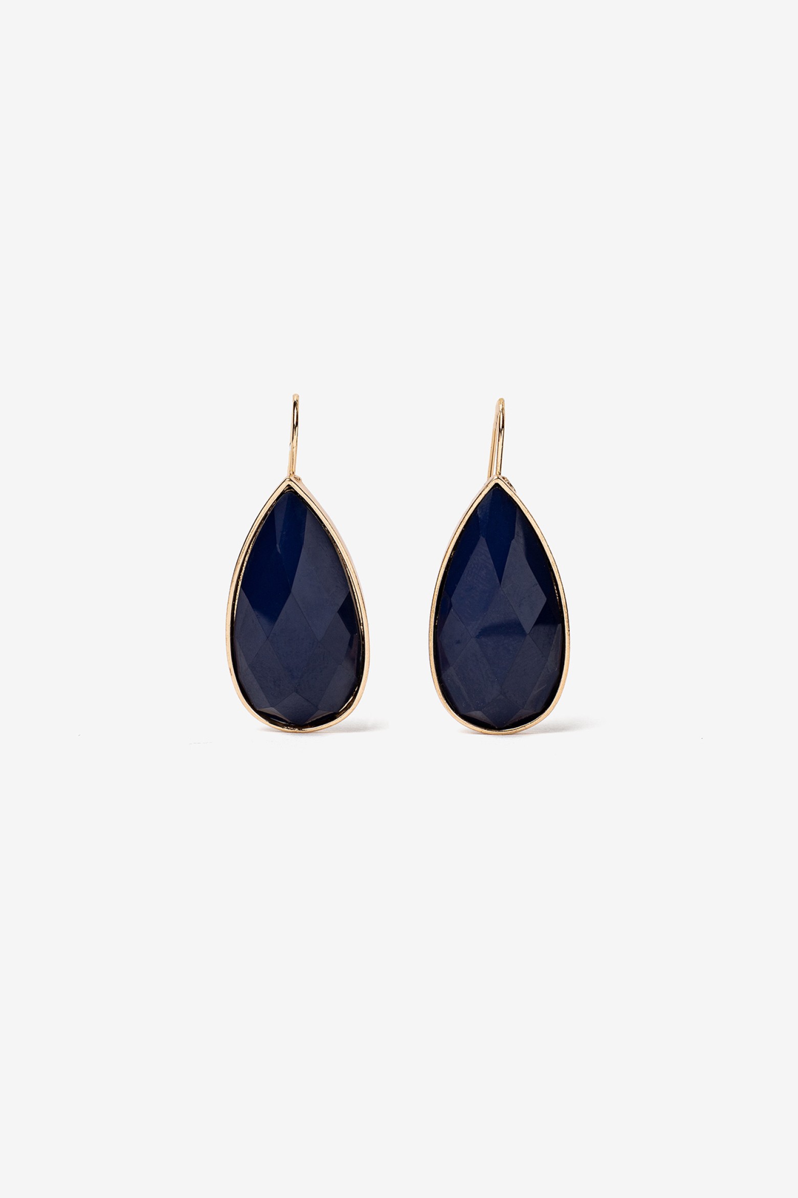 Navy Blue Drop Earrings