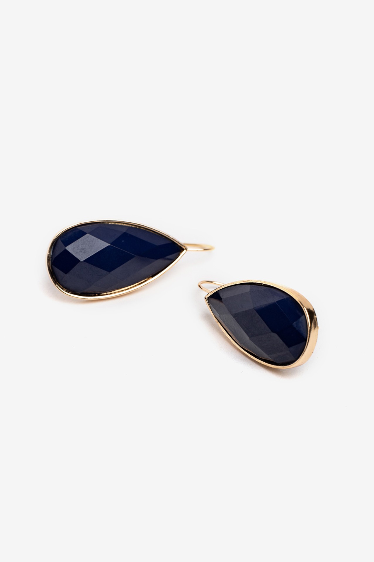 Navy Blue Drop Earrings