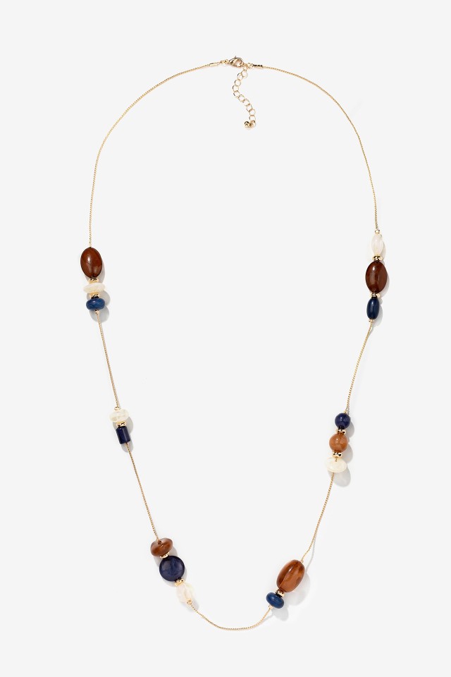 Golden Beaded Necklace