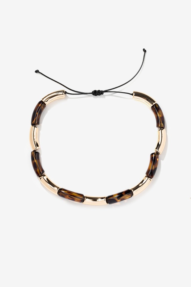 Golden Beaded Necklace