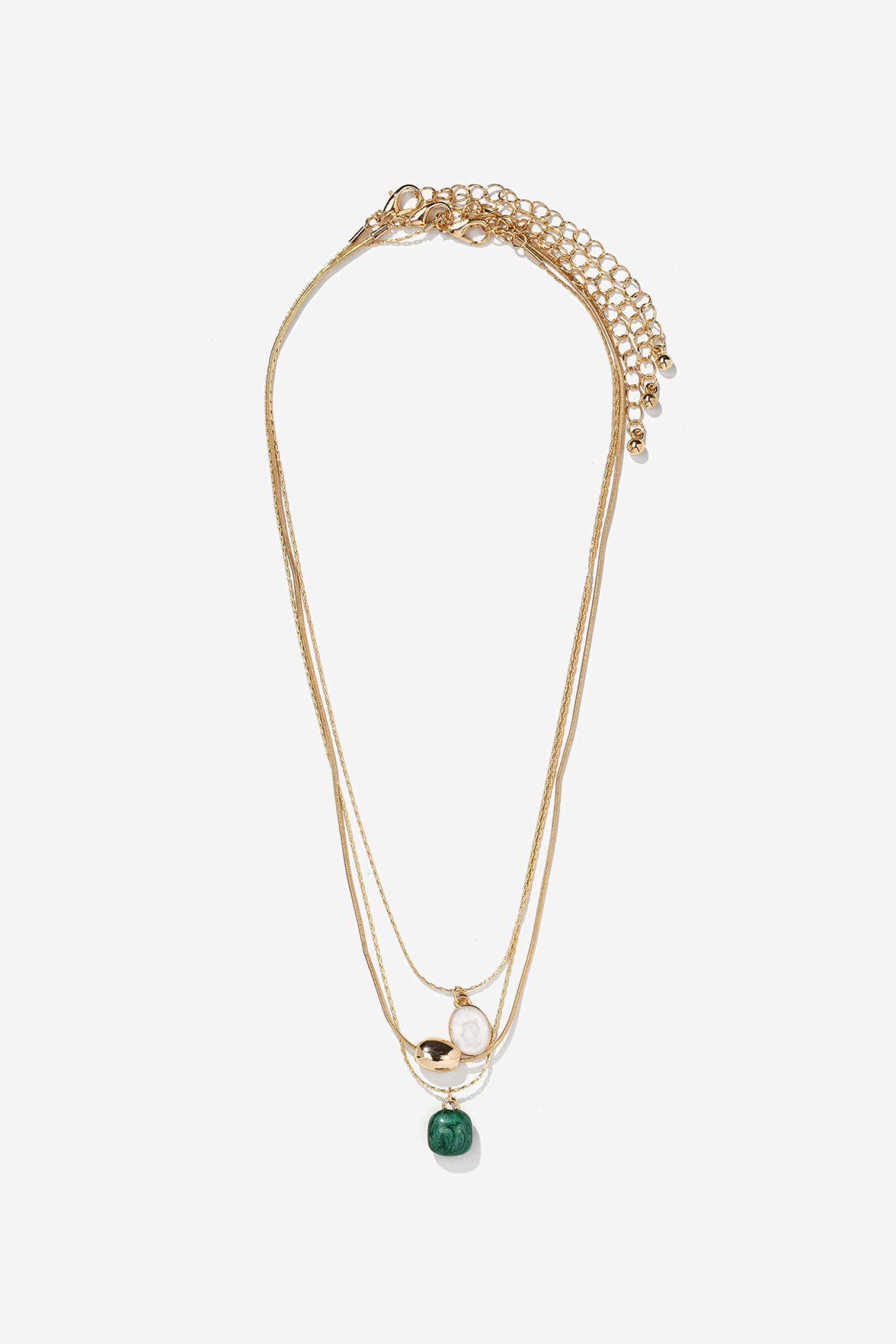 Gold Layered Necklace Set