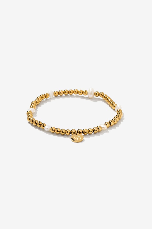 Golden Beaded Bracelet