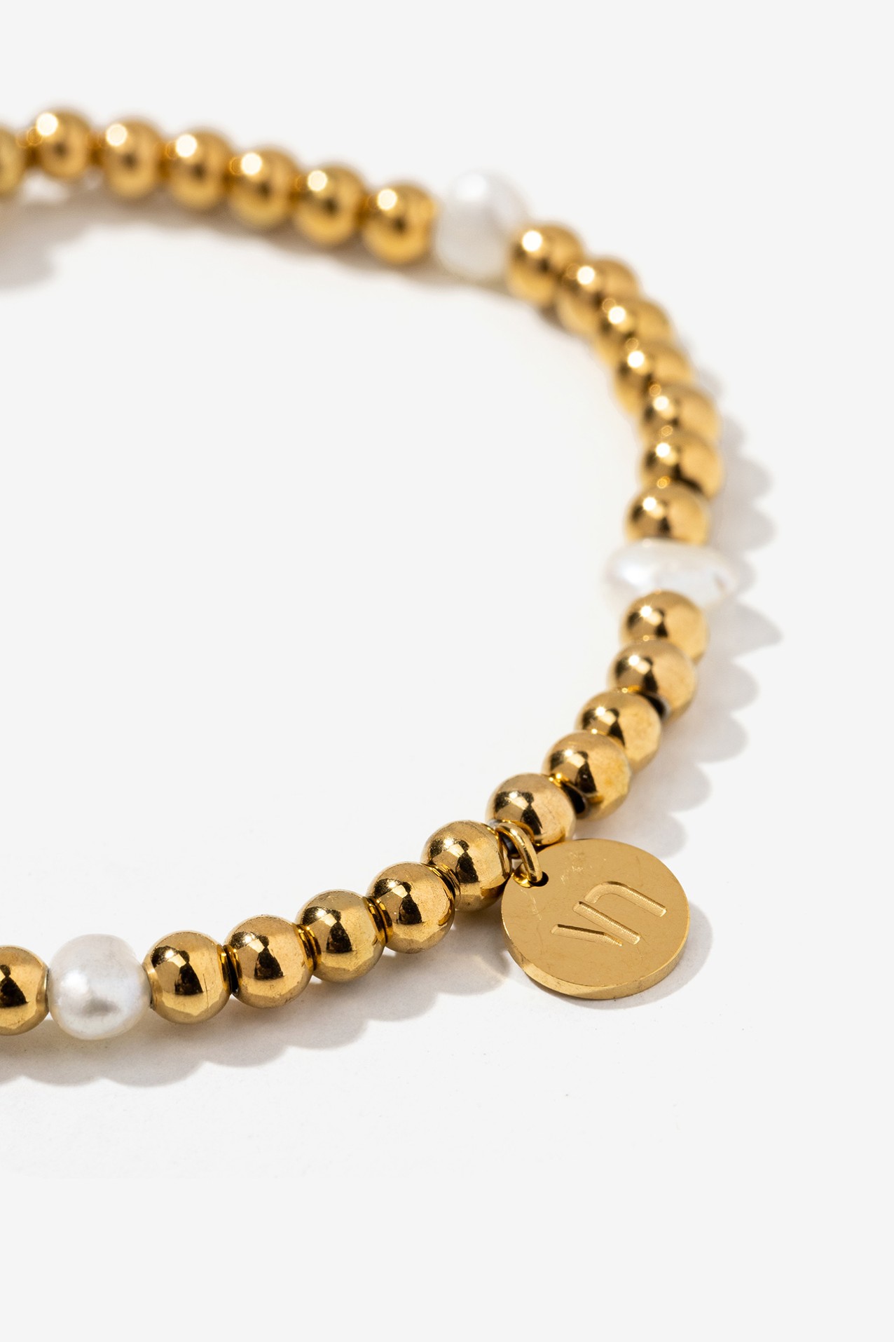 Golden Beaded Bracelet