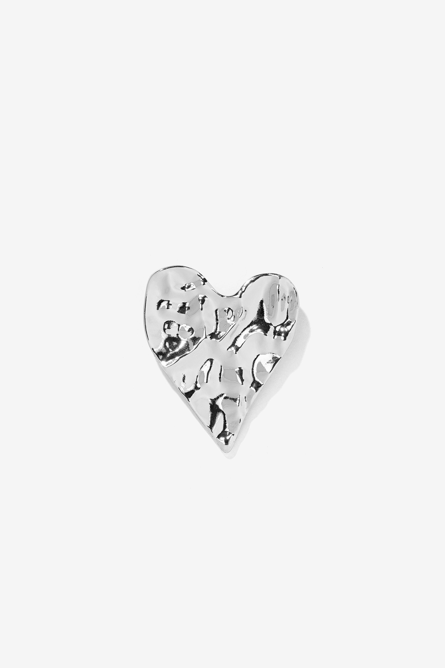 Ganchos Coração Prateado