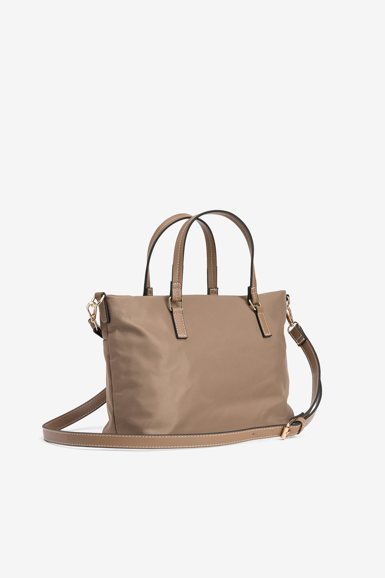 Beige Adjustable Strap Handbag