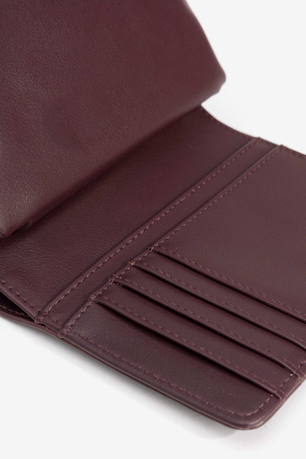 Burgundy Floral Coin Purse