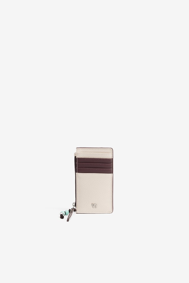 Cream and Wine Wallet