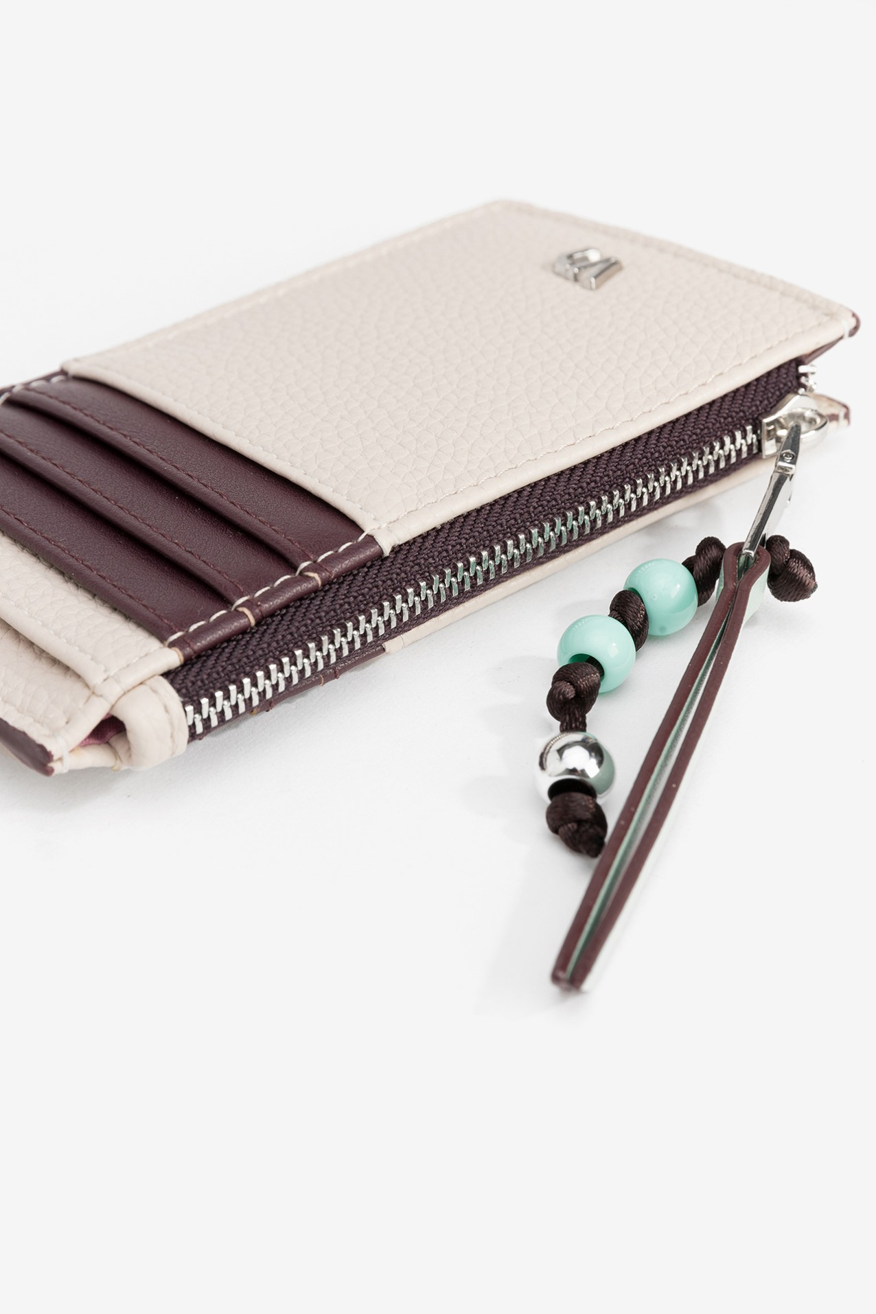 Cream and Wine Wallet