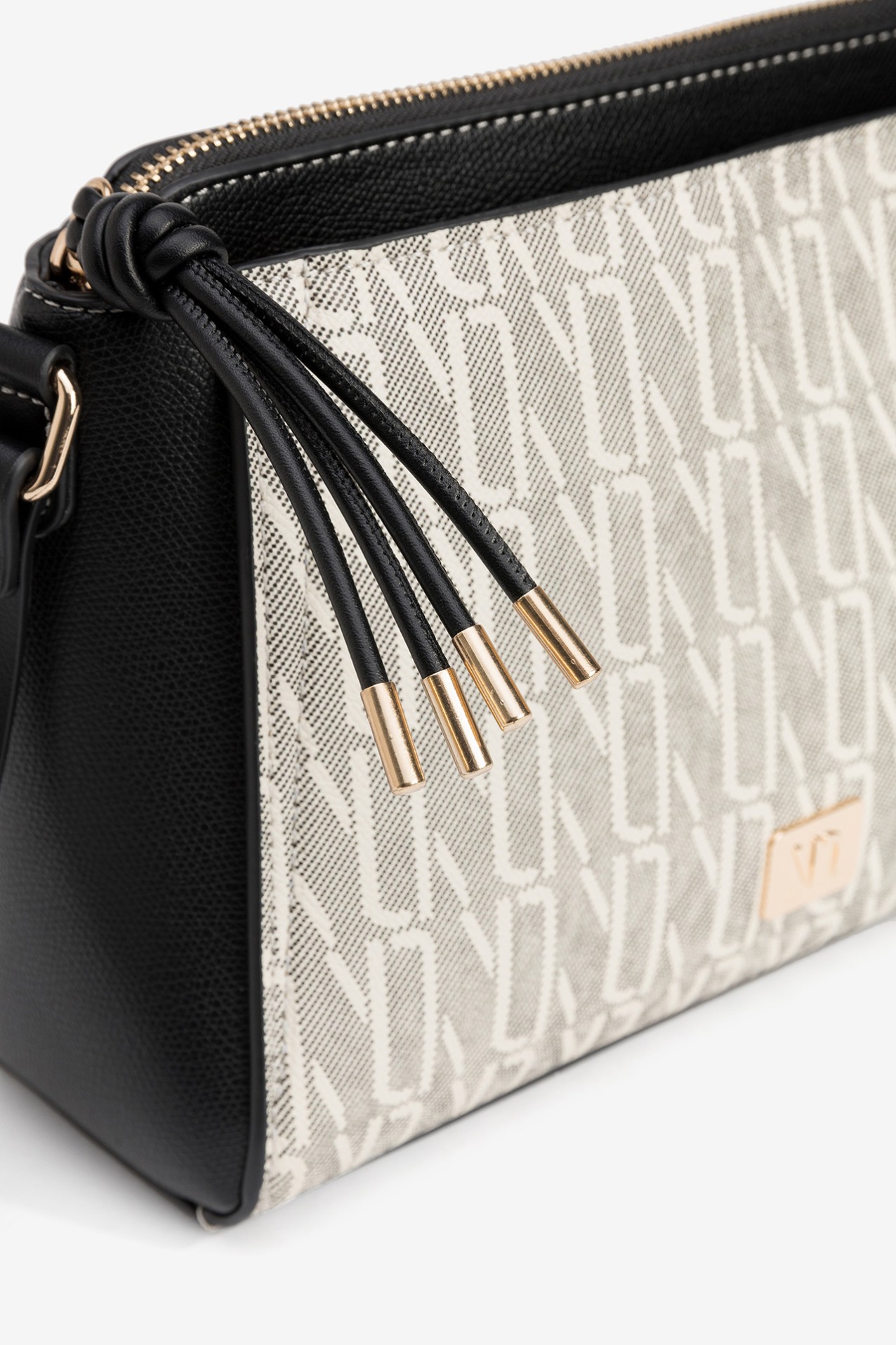 Beige Geometric Pattern Wallet