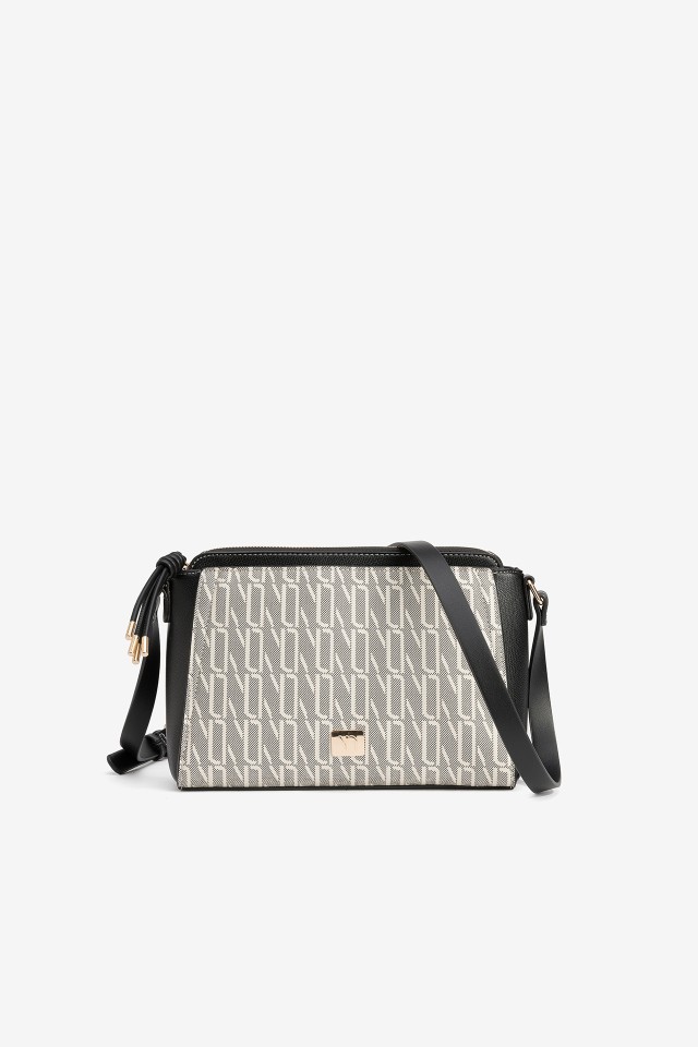 Beige Geometric Pattern Wallet