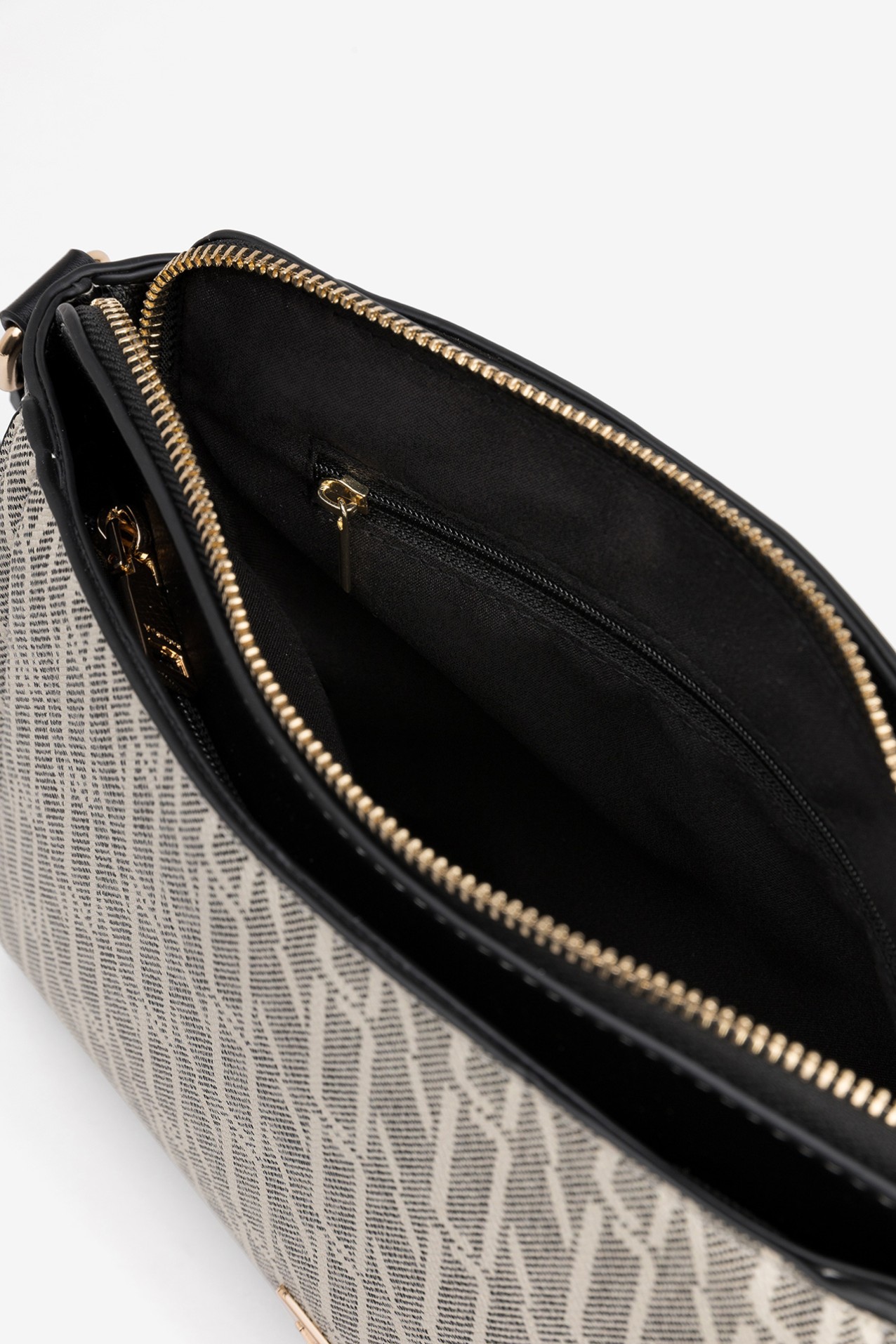 Beige Geometric Pattern Wallet