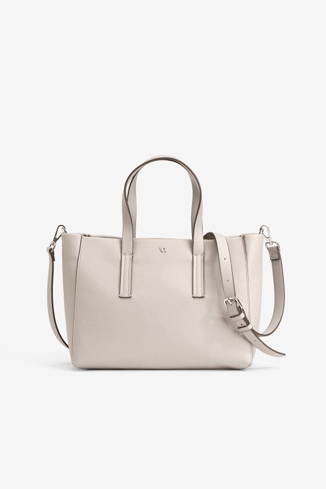 Beige Double Handle Bag