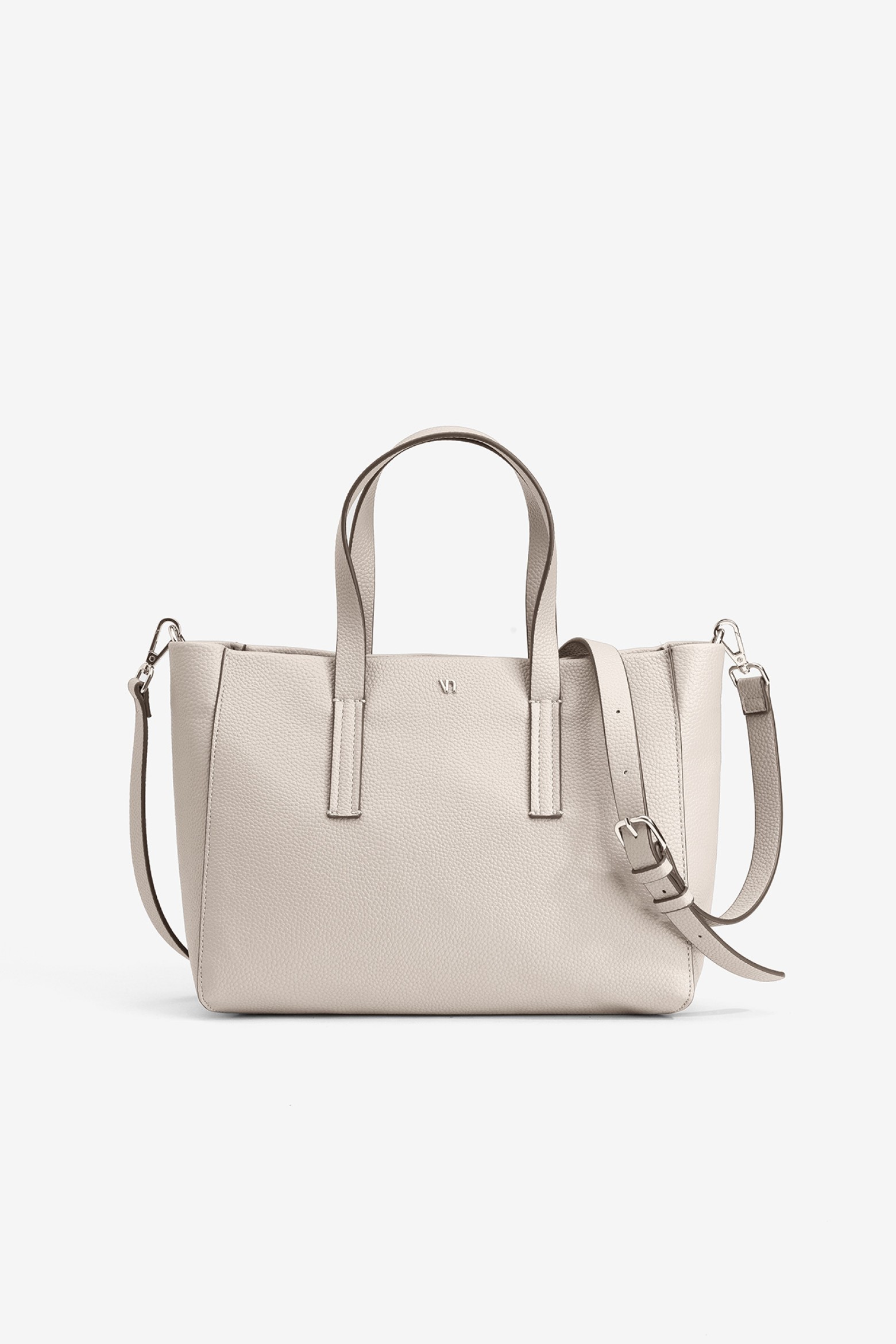 Beige Double Handle Bag