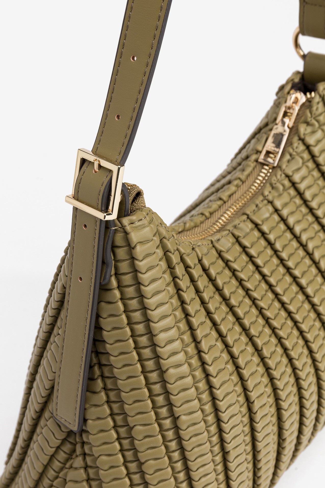 Textured Green Handbag