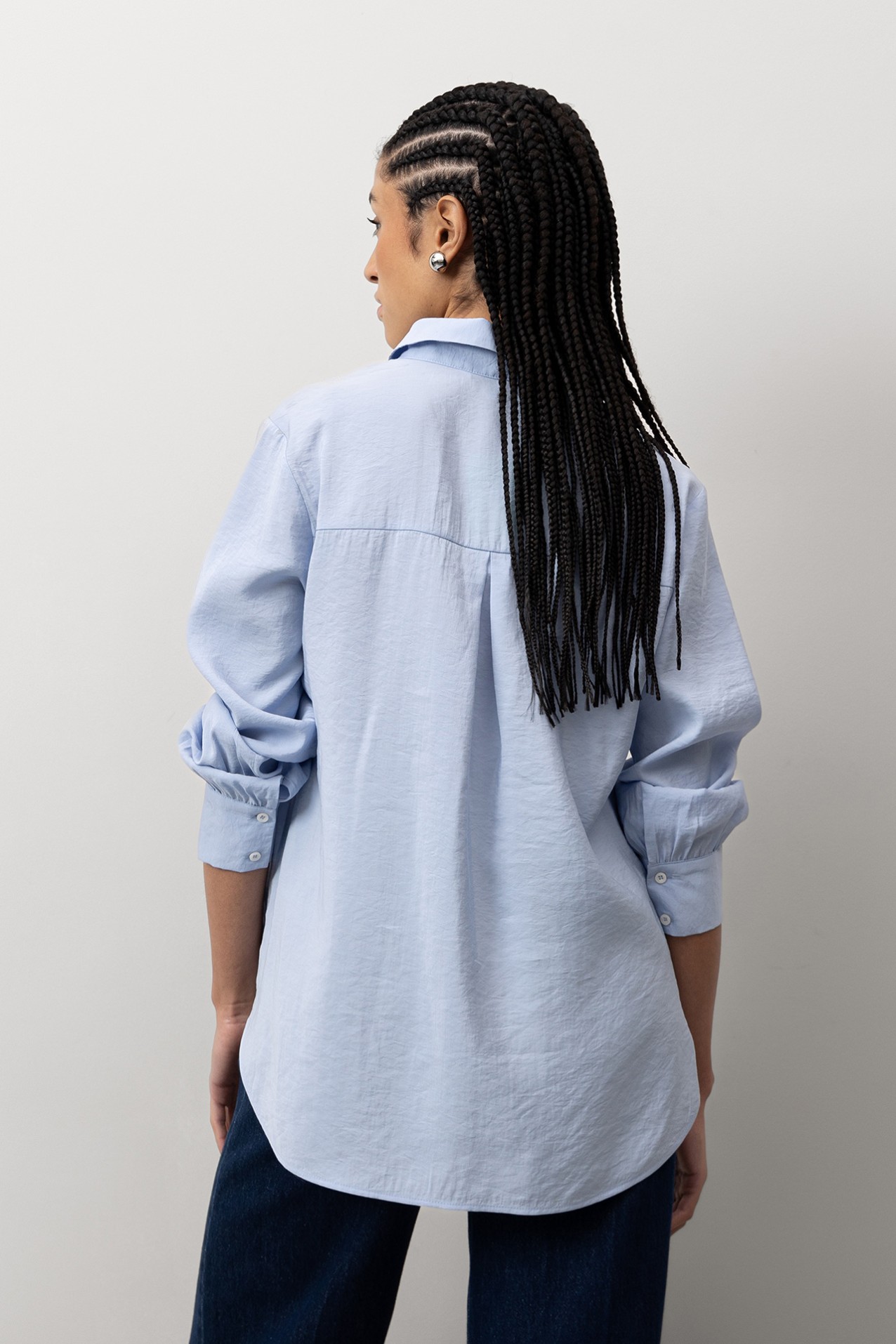 10 - Camisas L/S Azul