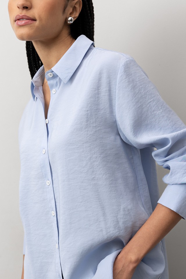 Blue Regular Fit Shirt Blue Regular Fit Shirt