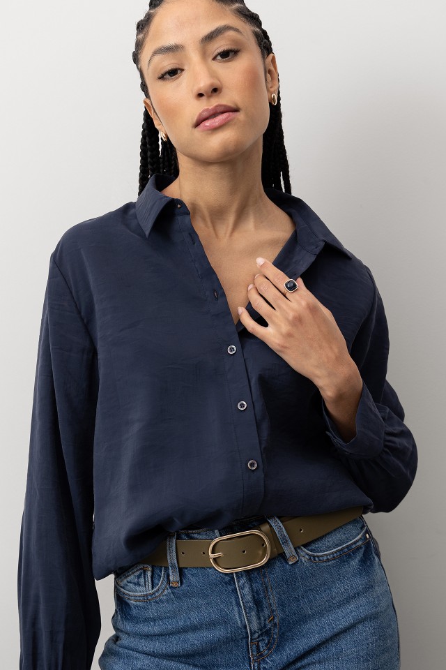 Dark Blue Casual Shirt Dark Blue Casual Shirt