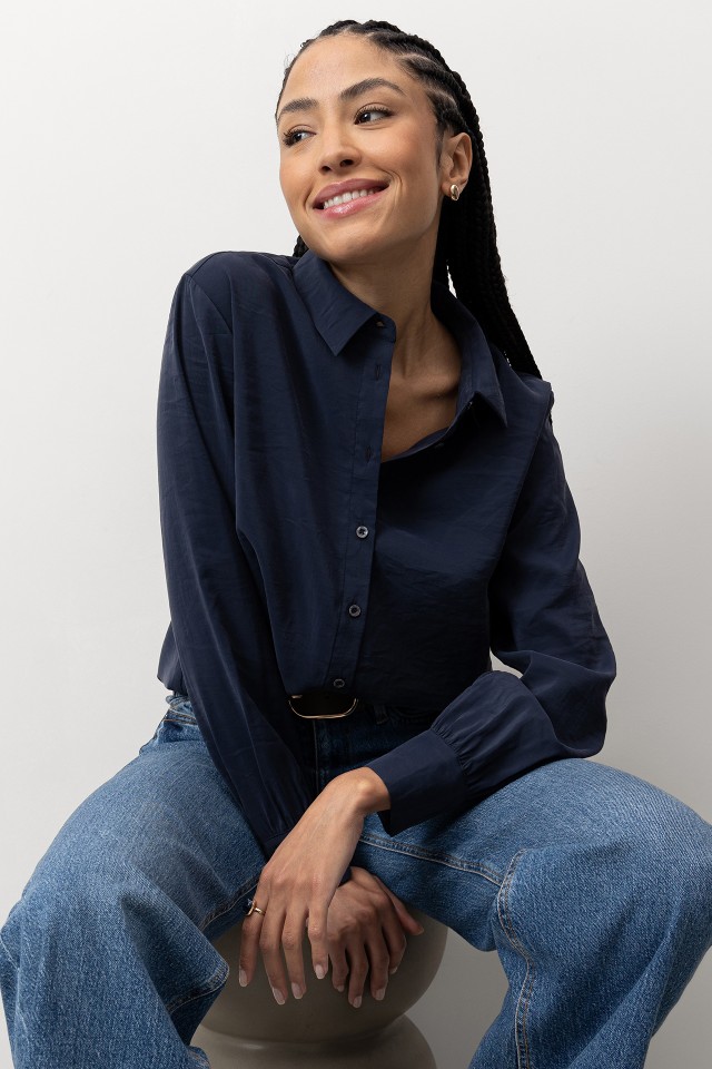 Dark Blue Casual Shirt Dark Blue Casual Shirt