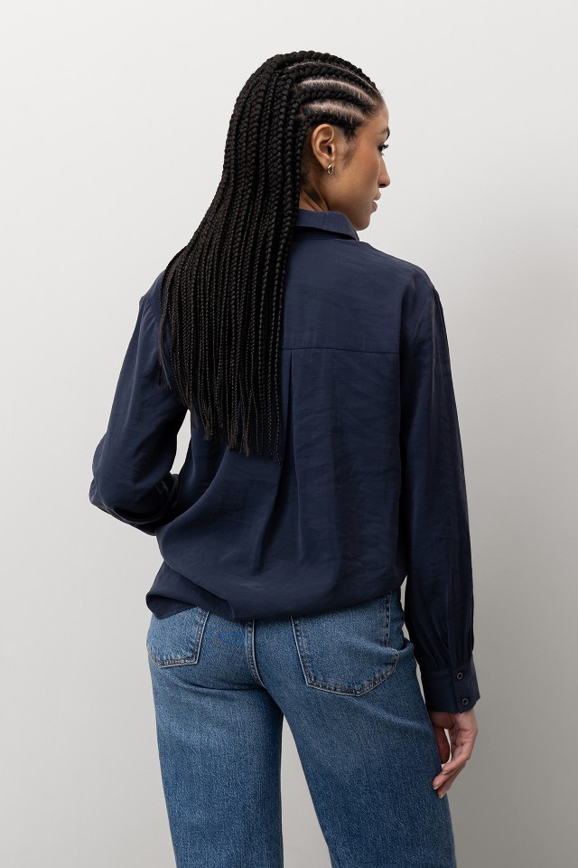 Dark Blue Casual Shirt Dark Blue Casual Shirt