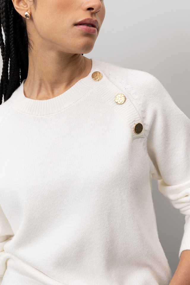 Camisola Tricotada Bege Camisola Tricotada Bege