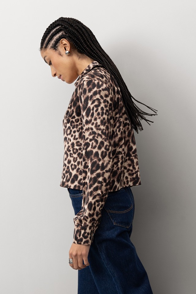 Camisa Leopardo Casual Camisa Leopardo Casual