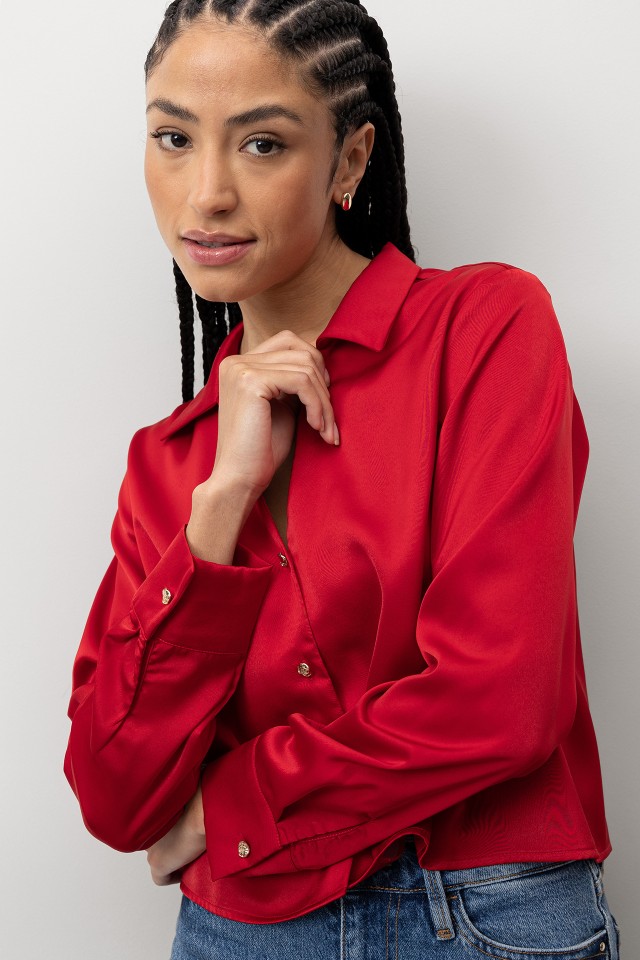 Red Long Sleeve Shirt