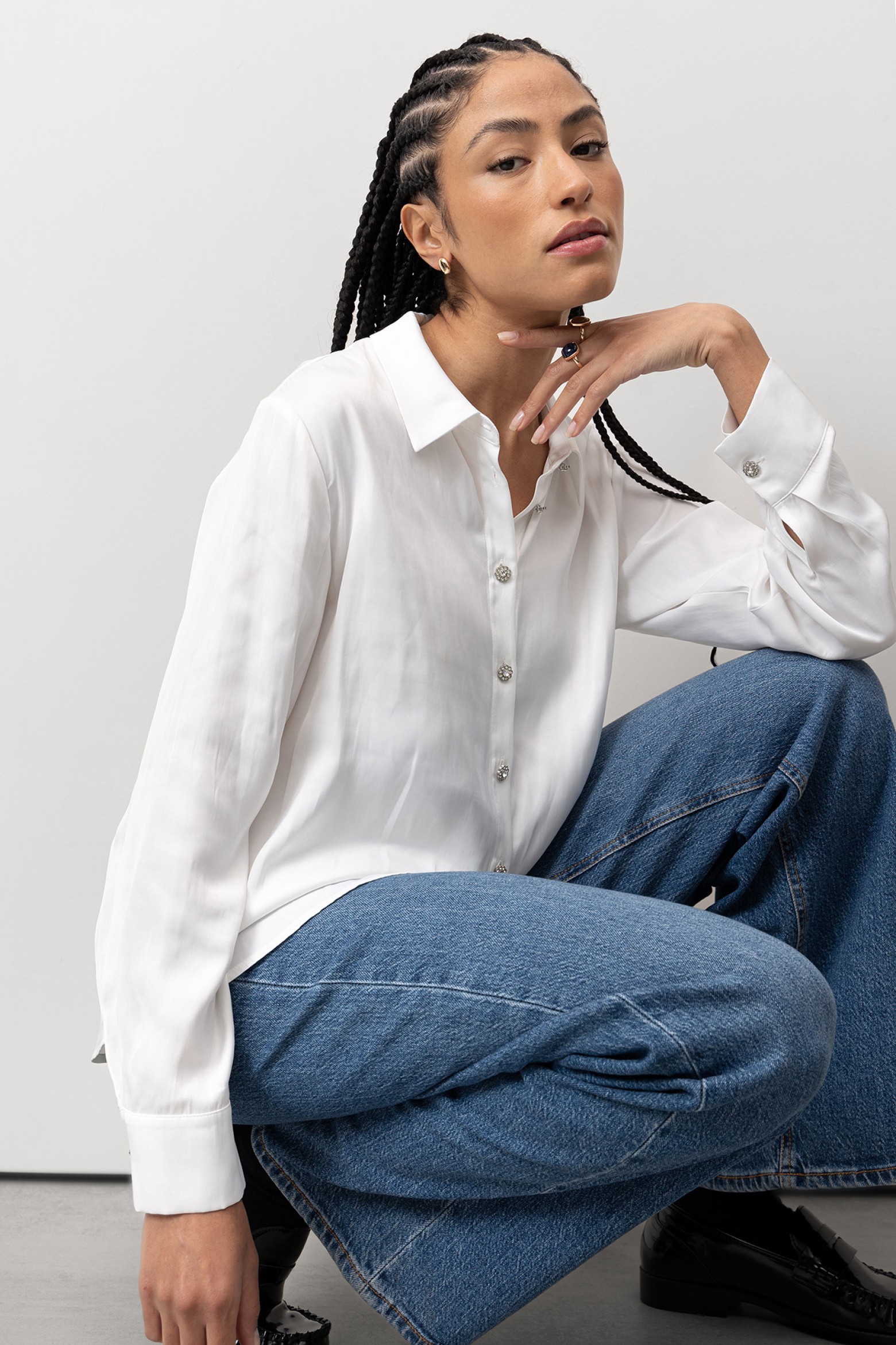 Beige Long Sleeve Shirt