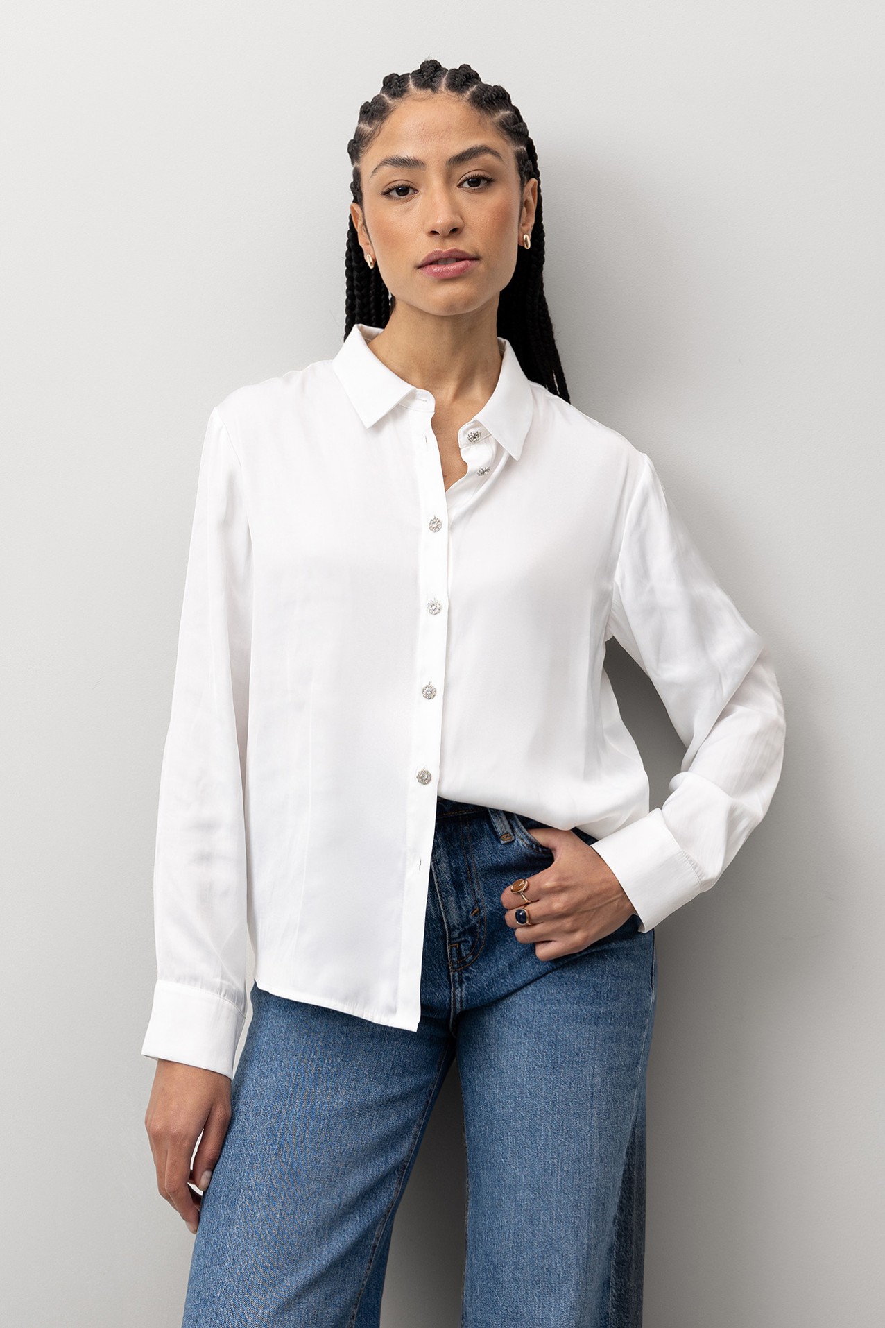 Beige Long Sleeve Shirt