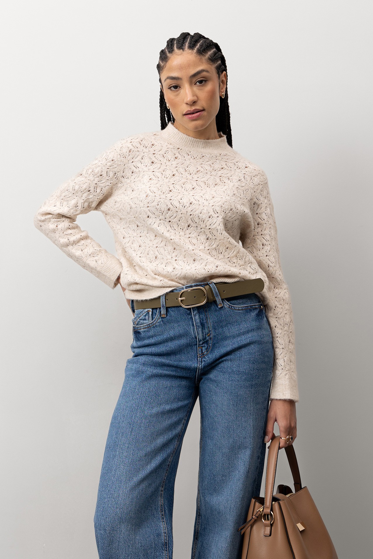 Beige Knit Sweater