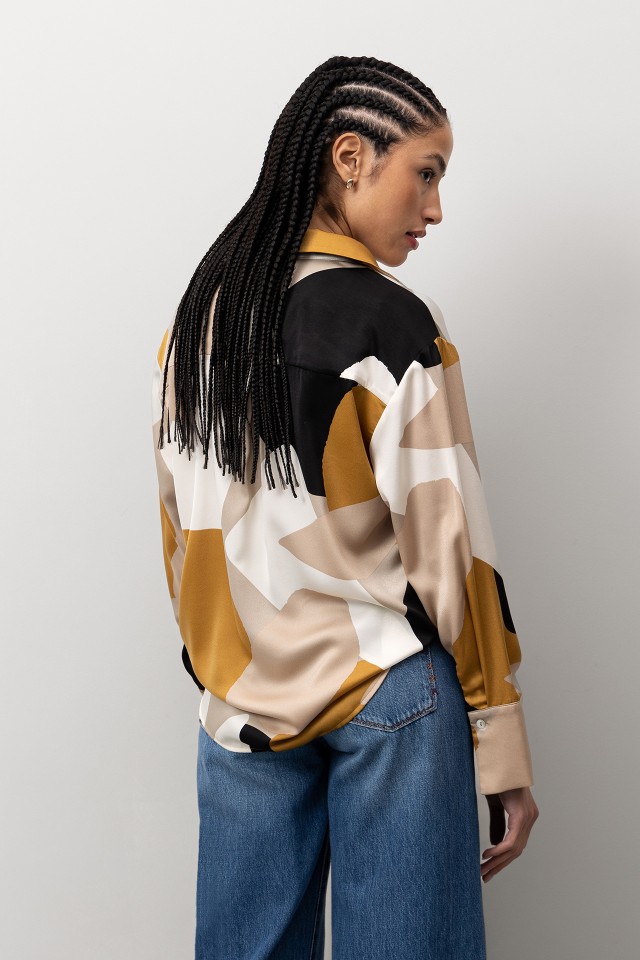 Camisa Relaxed Multicolorida Camisa Relaxed Multicolorida