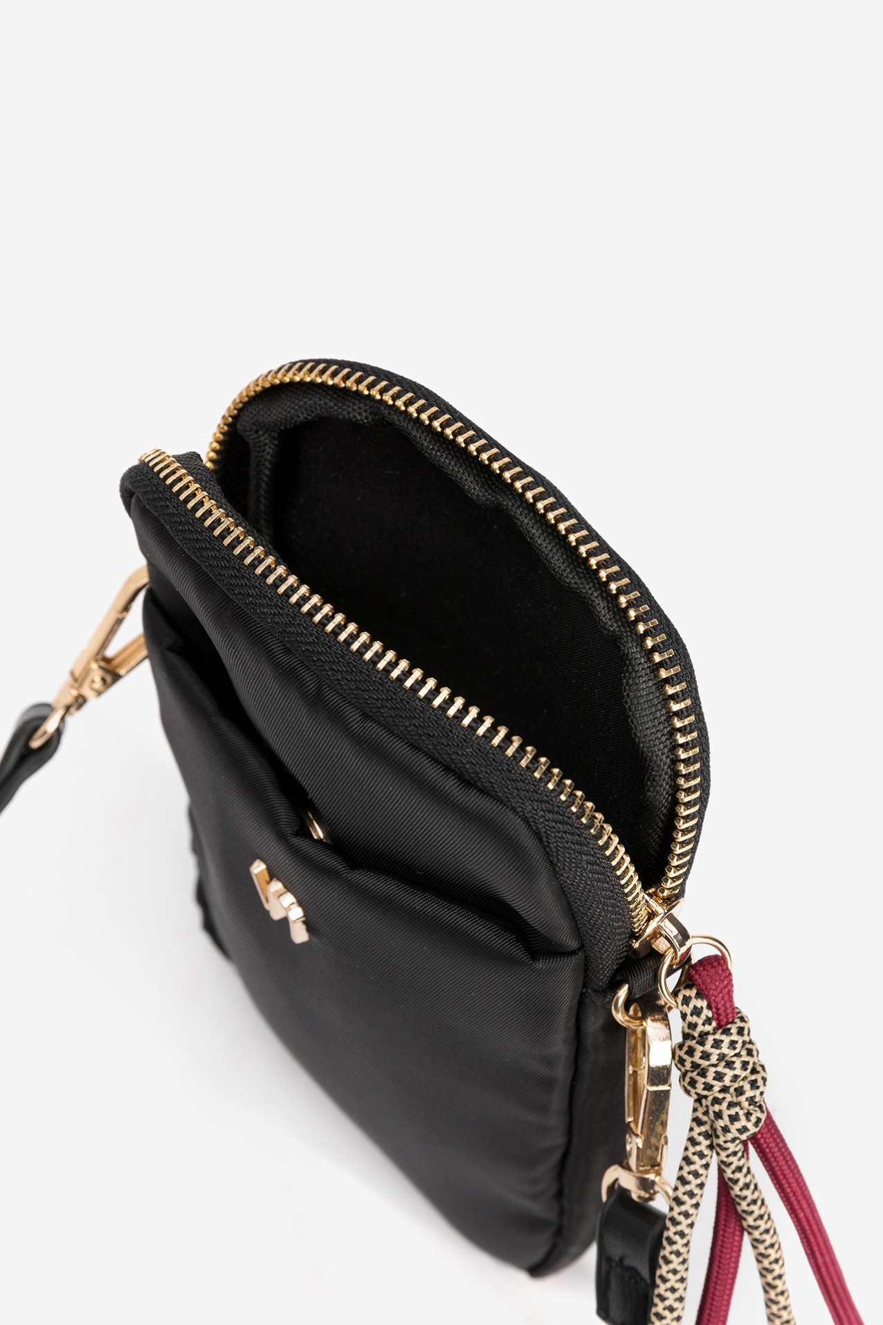 Porta-moedas preto elegante