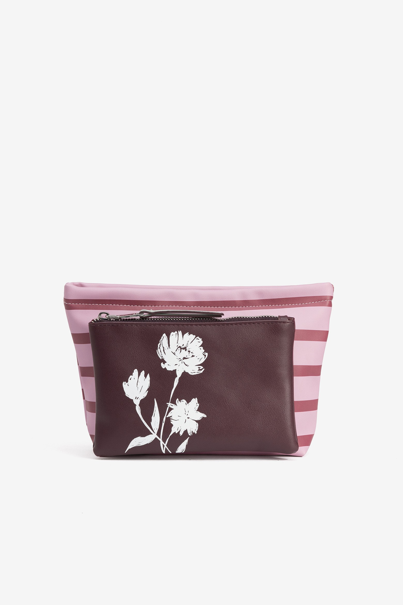 Striped Floral Coin Purse