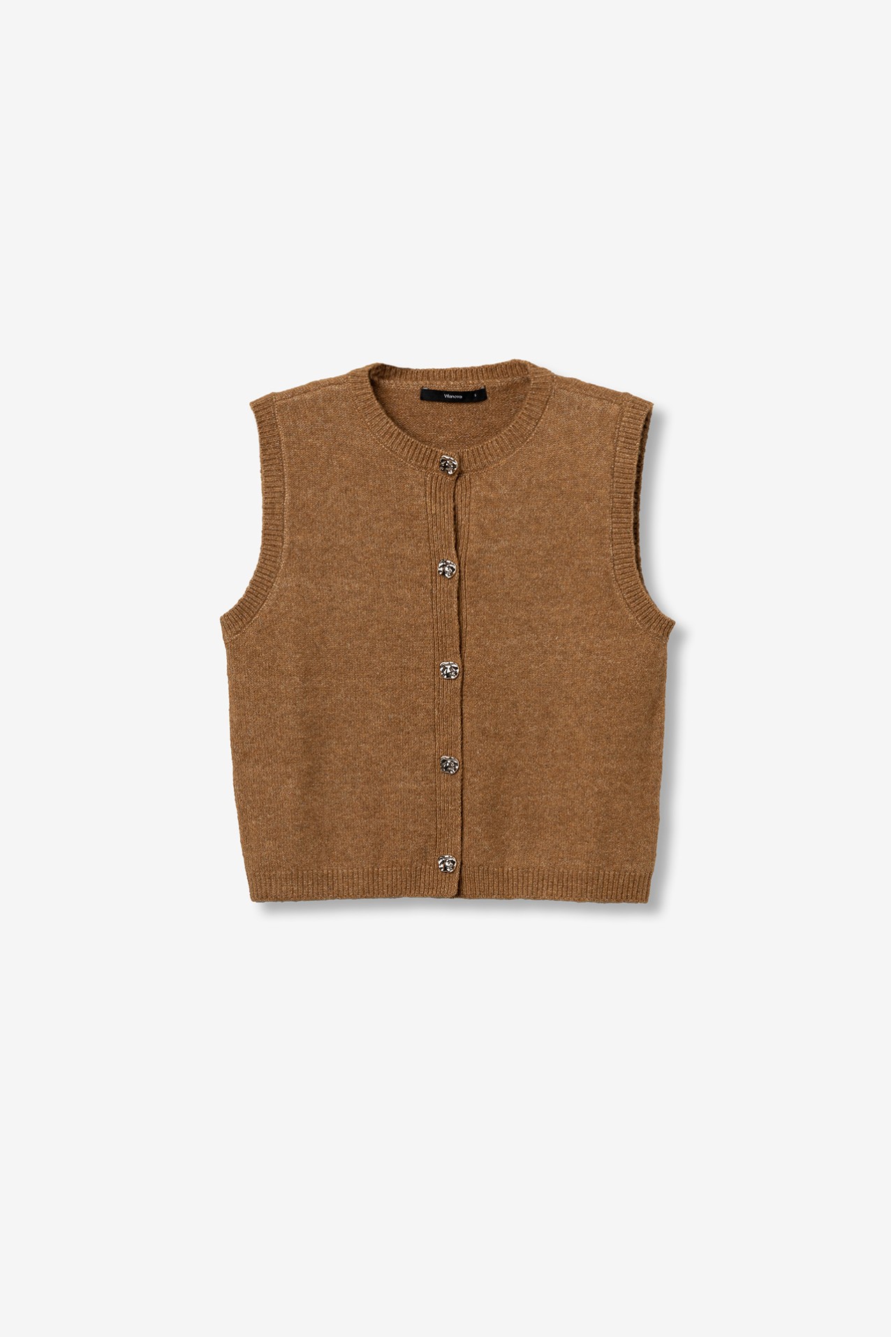 Brown Knitted Vest
