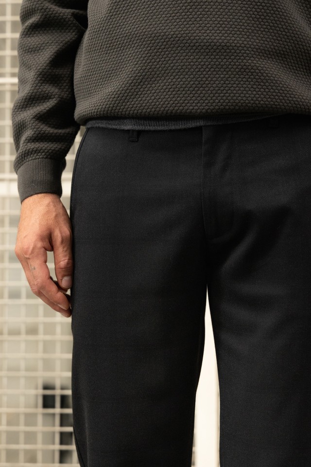 Slim Black Chino Trousers Slim Black Chino Trousers