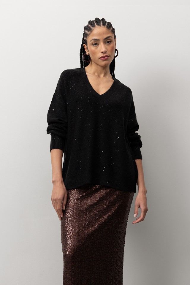 Camisola Preta com Lurex Camisola Preta com Lurex