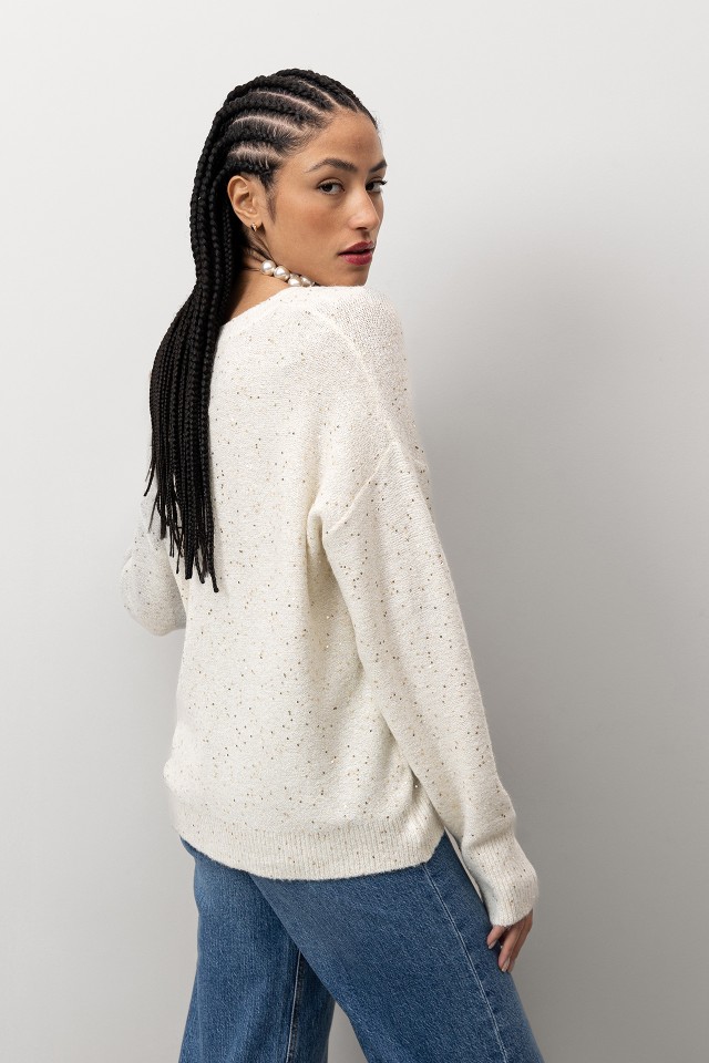 Camisola Tricotada Casual Camisola Tricotada Casual