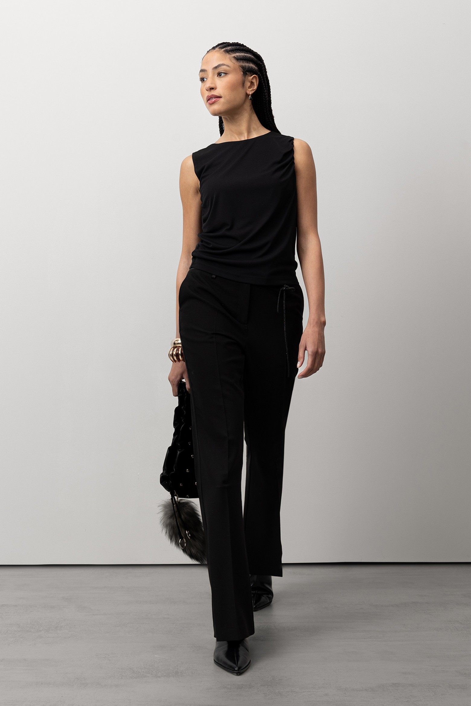 Black Flare Trousers