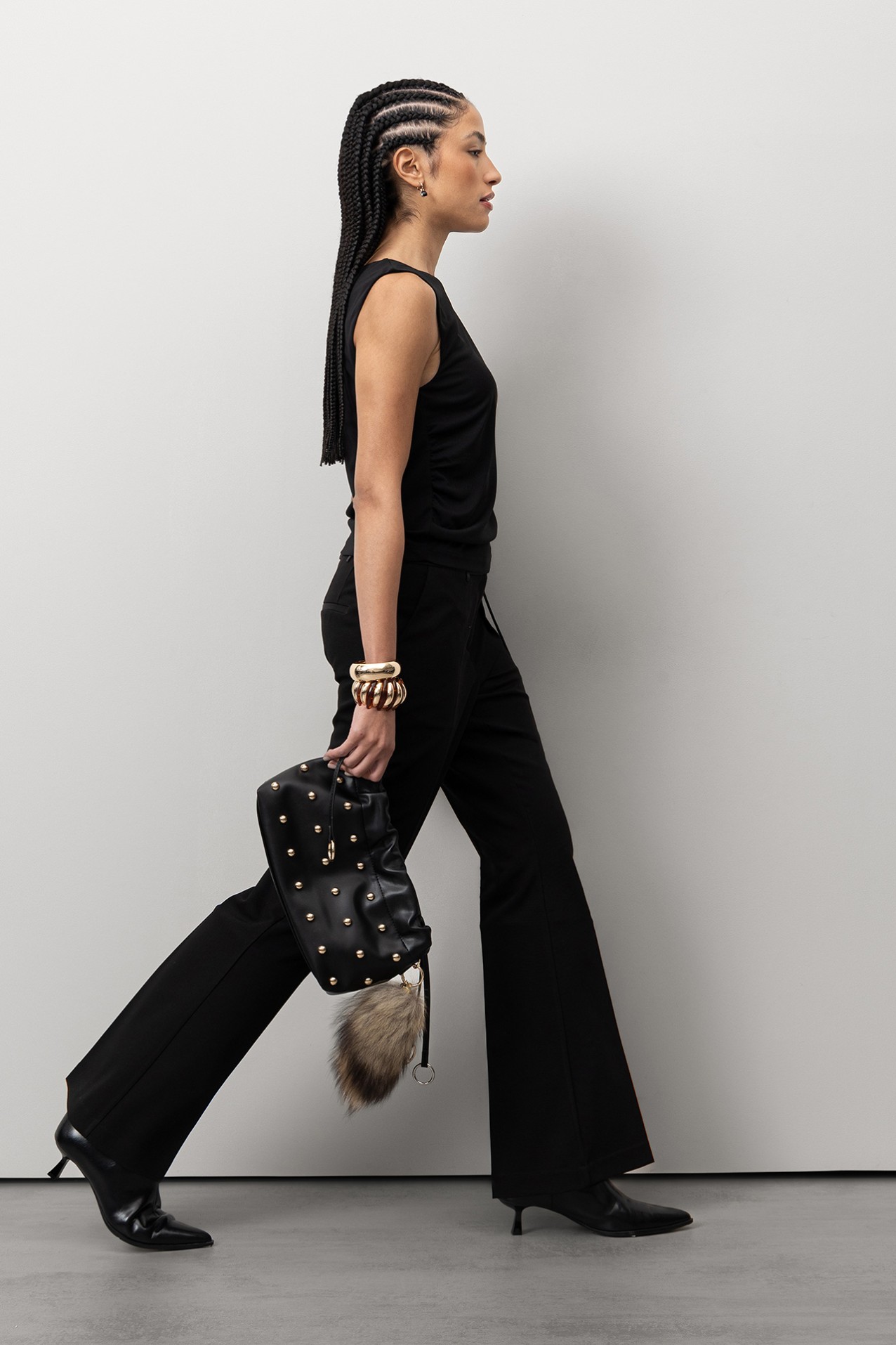 Black Flare Trousers