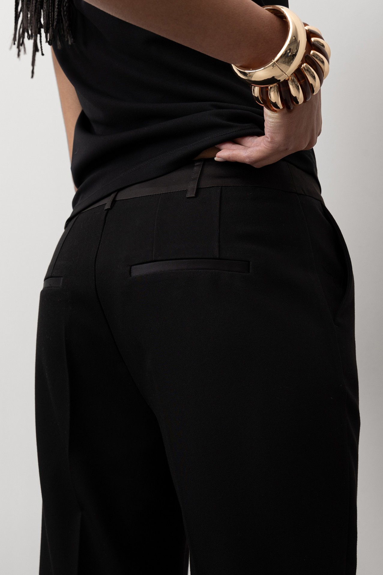 Black Flare Trousers