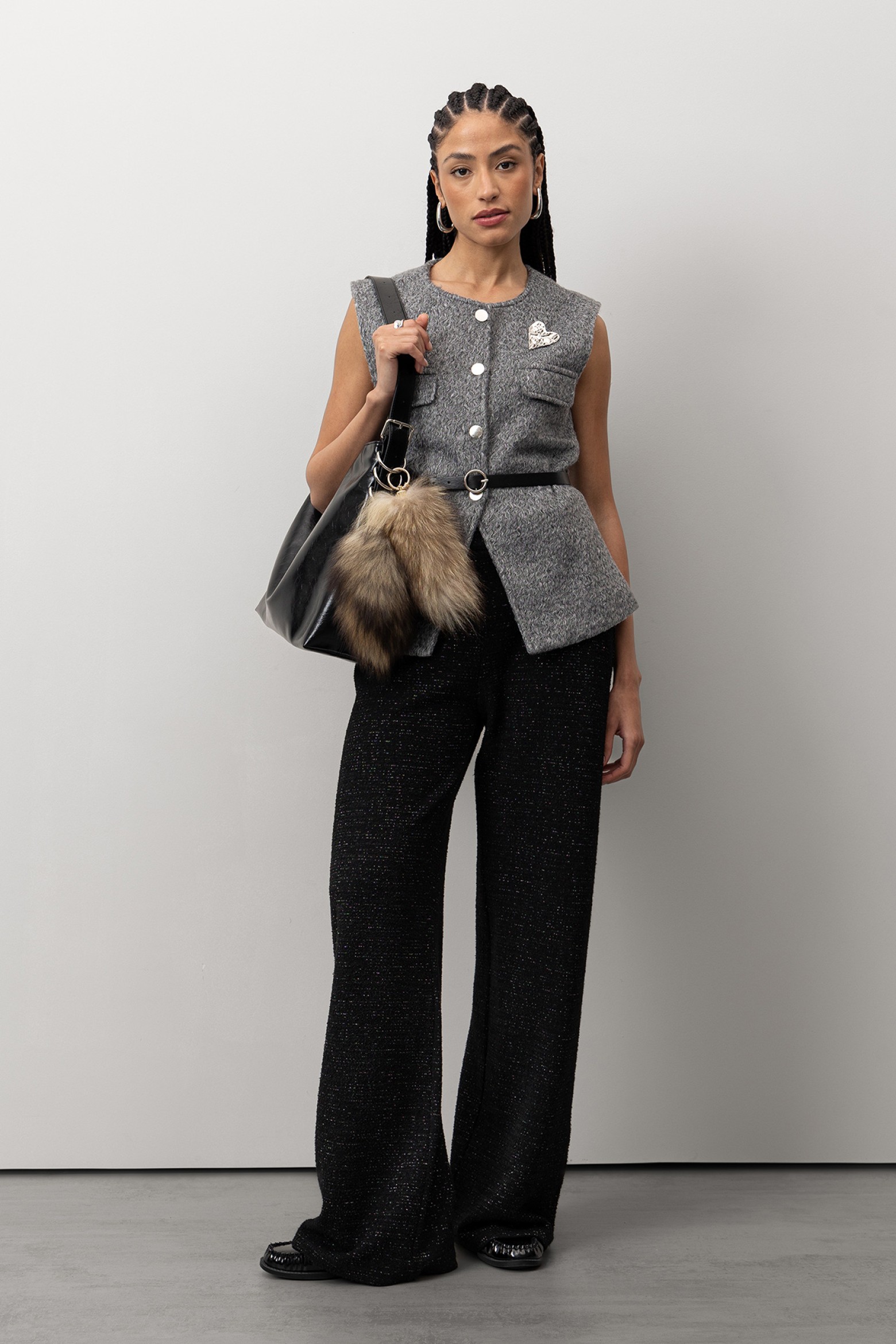 Calças Wide Leg Pretas