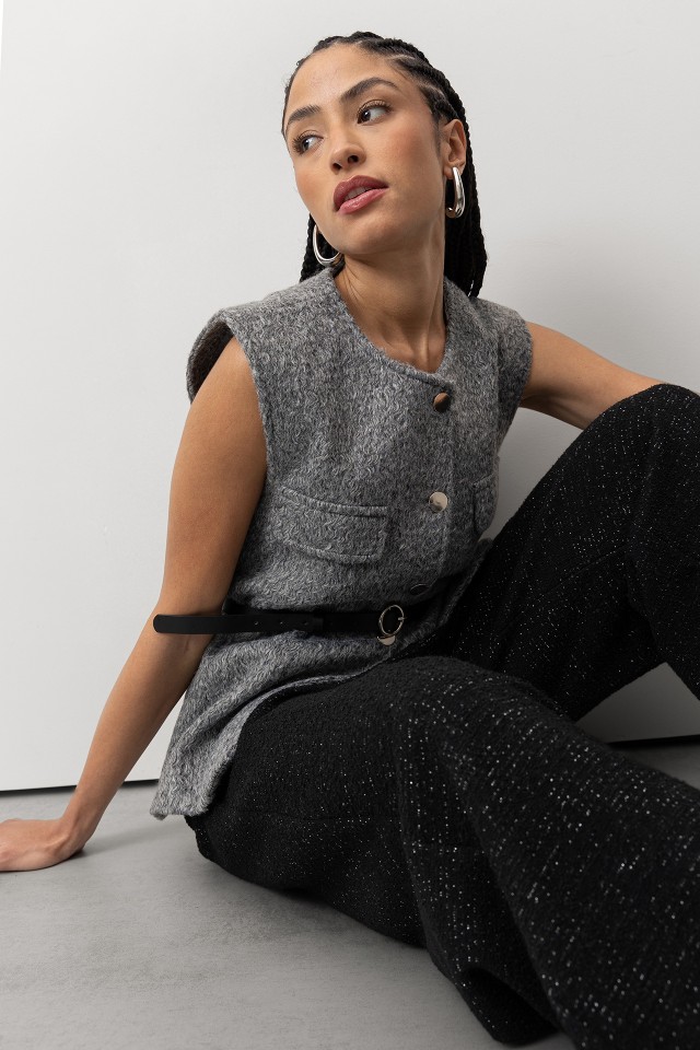 Grey Belted Vest Grey Belted Vest